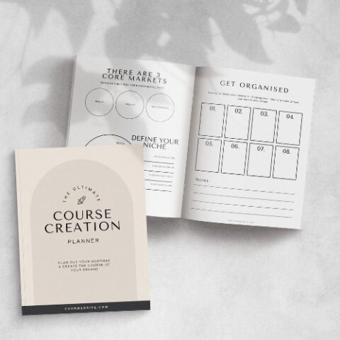 Course Creation Planner - Plan Me Digital